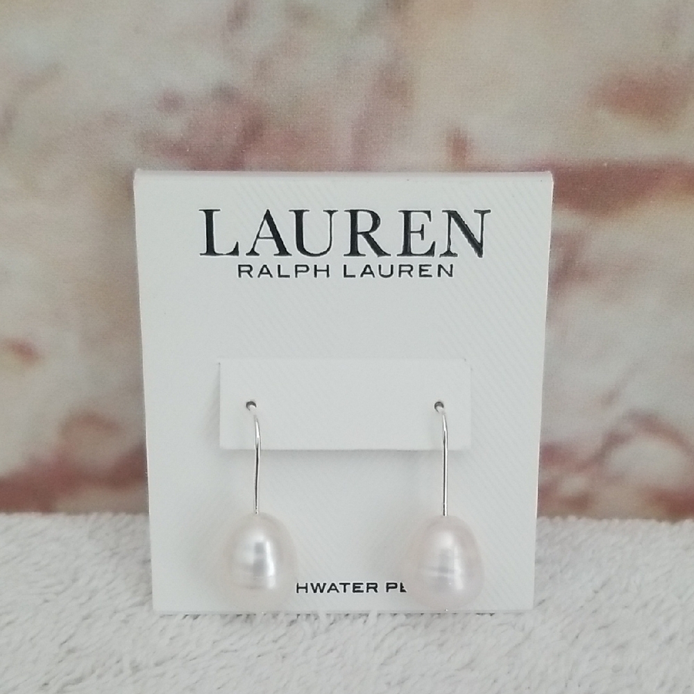 New Ralph Lauren Freshwater Pearl Drop Earrings